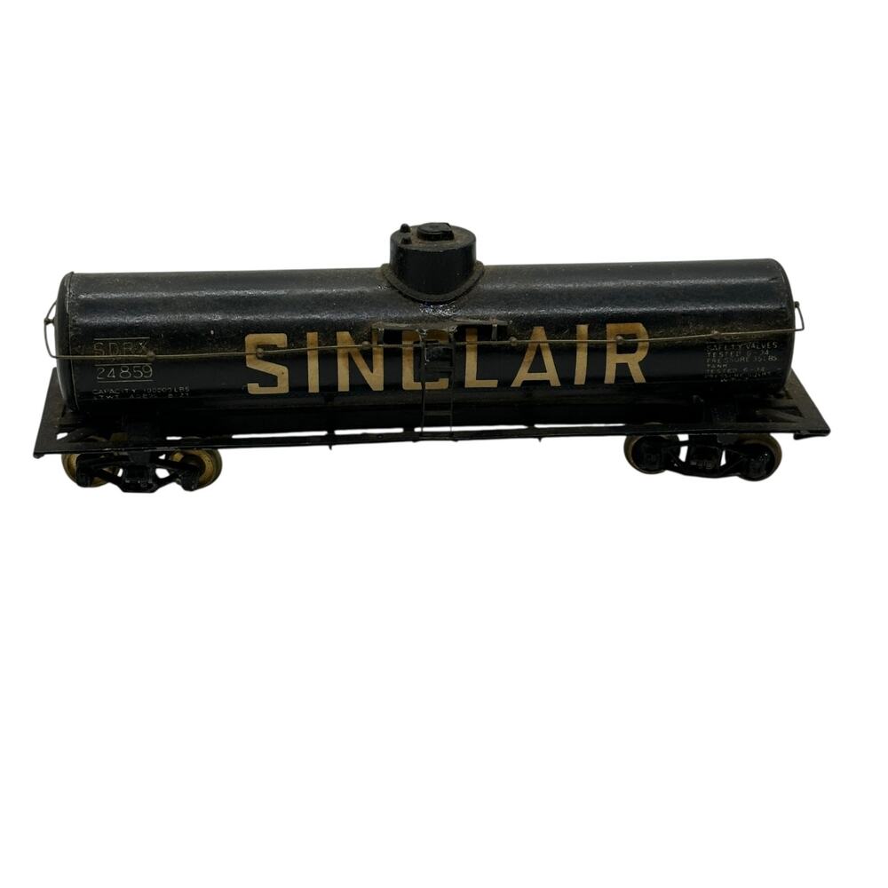 Sinclair Tank Car #24859 SDRX Metal Car Metal Wheels Vintage